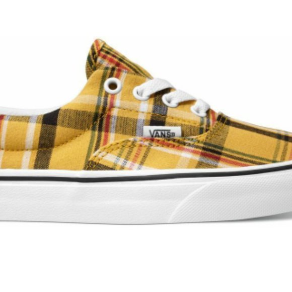 Vans Plaid Authentic Yellow/True White Men's 3.5/Women's 5  NIB - Picture 12 of 12